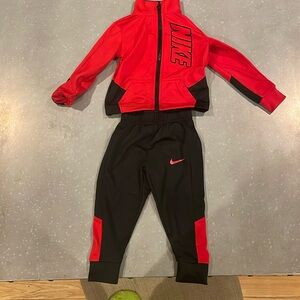 Baby 2T red and black track suit